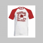 Anarcho punk - Antifascist - pánske dvojfarebné tričko 100%bavlna značka Fruit of The Loom